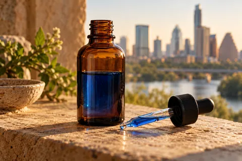 Copper Tripeptide Firming Serum in an amber glass bottle with precision pipette.